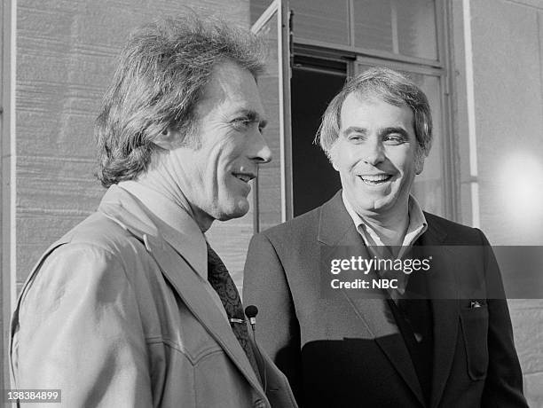 Episode 101 -- Pictured: Actor Clint Eastwood, host Tom Snyder in 1979 --