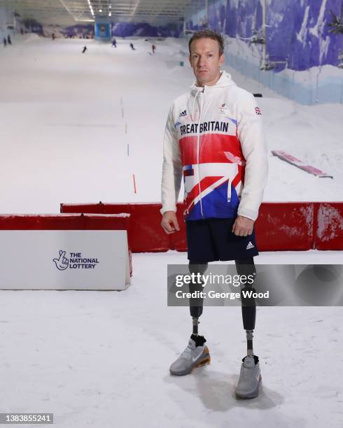 Paralympic Champion Richard Whitehead joins a National Lottery Paralympic watch party to show his support for the Winter Paralympians in China. He is...