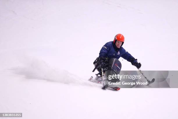 Paralympic Champion Richard Whitehead joins a National Lottery Paralympic watch party to show his support for the Winter Paralympians in China. He is...