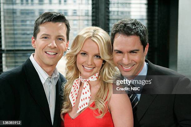 Buy, Buy Baby" Episode 18 -- Aired -- Pictured: Sean Hayes as Jack McFarland, Britney Spears as Amber-Louise, Eric McCormack as Will Truman