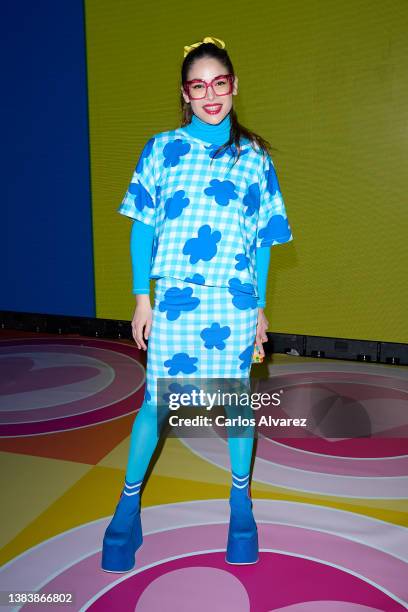 Cosima Ramirez Ruiz de la Prada attends the Agatha Ruiz de la Prada fashion show during Mercedes Benz Fashion Week March 2022 edition at Ifema on...