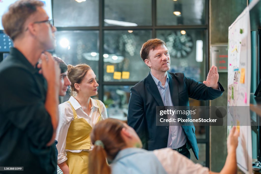 Business people discussing in their office.