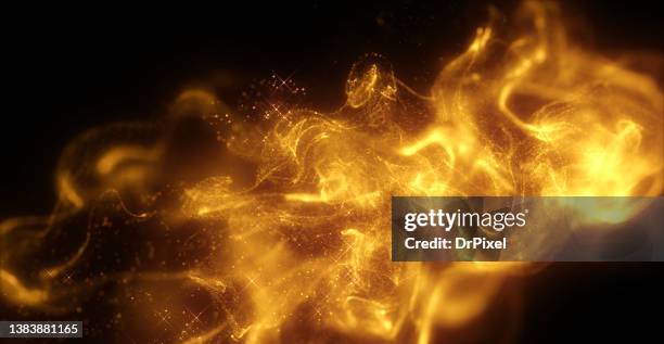 golden abstract fluid, particle and sparkle background - liquid galaxy stock pictures, royalty-free photos & images