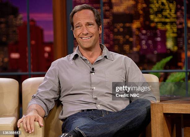 Episode 3427 -- Pictured: Television host Mike Rowe during an interview on August 31, 2007