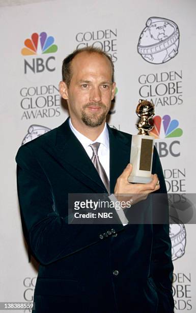 Pictured: Golden Globe winner for best performance by an Actor In A Leading Role - Drama Series "ER" Anthony Edwards in the photo room during the...