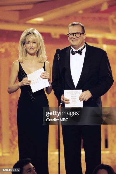 Drew Locklear Presenters Heather Locklear and Drew Carey on stage during the 54th ...