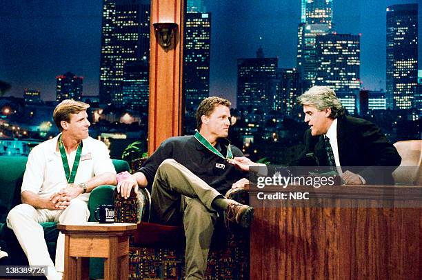 Karch Kiraly, Kent Steffes -- Air Date -- Episode 965 -- Pictured: U.S. Olympic gold medalists Karch Kiraly, Kent Steffes during an interview on...