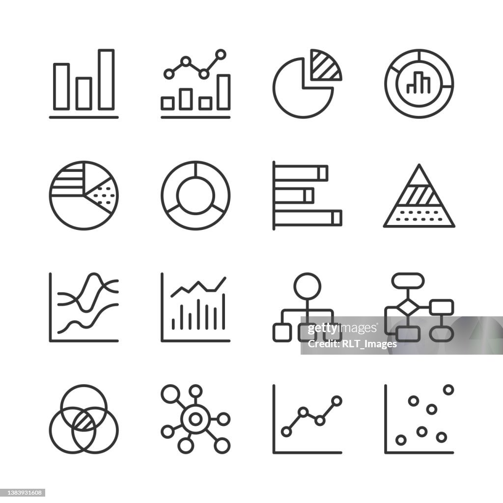 Infografica Icons 1 — Serie Monoline