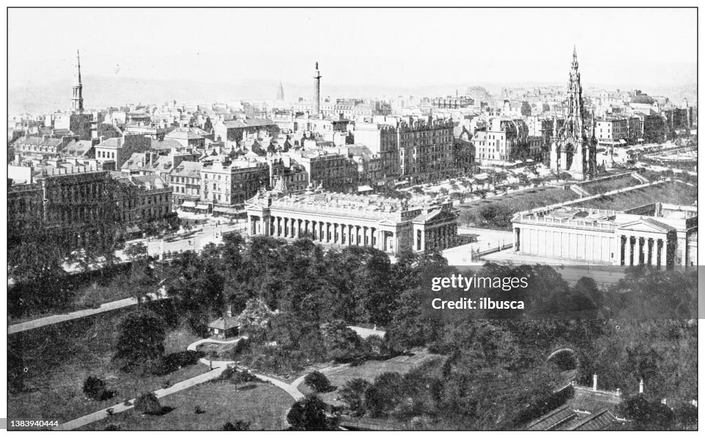 Antique travel photographs of Scotland: Edinburgh