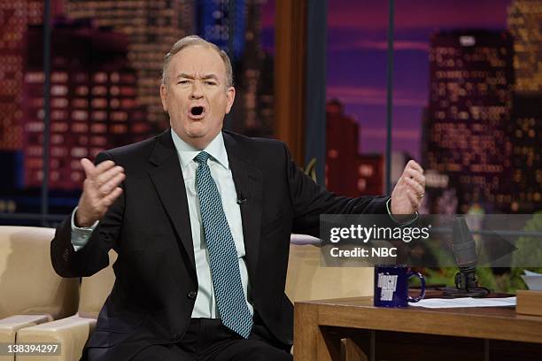 Episode 3456 -- Pictured: Political commentator Bill O'Reilly during an interview on October 12, 2007