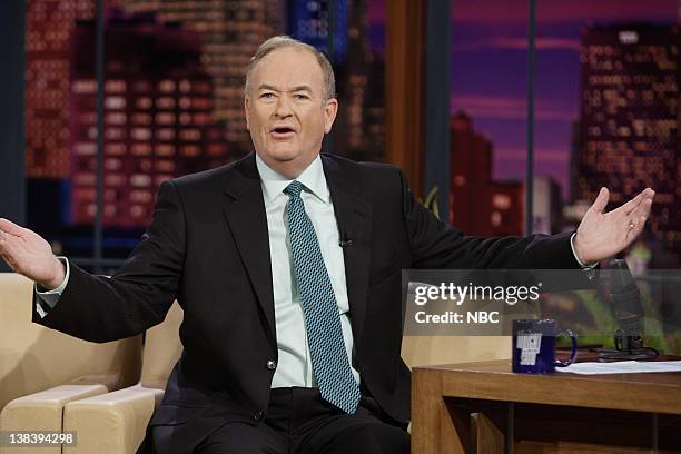 Episode 3456 -- Pictured: Political commentator Bill O'Reilly during an interview on October 12, 2007