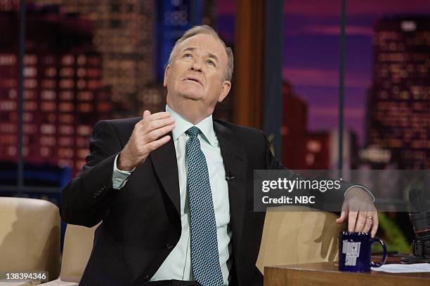 Episode 3456 -- Pictured: Political commentator Bill O'Reilly during an interview on October 12, 2007