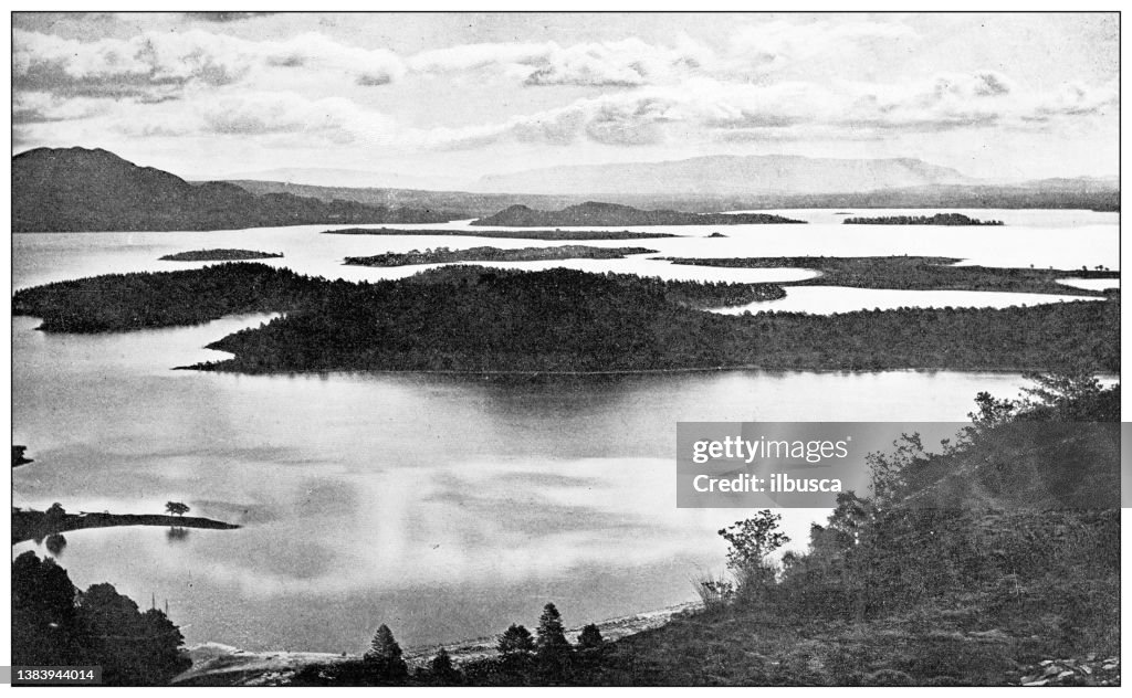 Antique travel photographs of Scotland: Loch Lomond