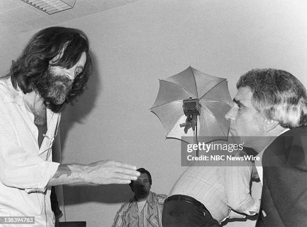 Episode 28 -- Air Date 06/12/81 -- Pictured: Convicted mass murderer Charles Manson, currently serving a life sentence in California for the 1969...