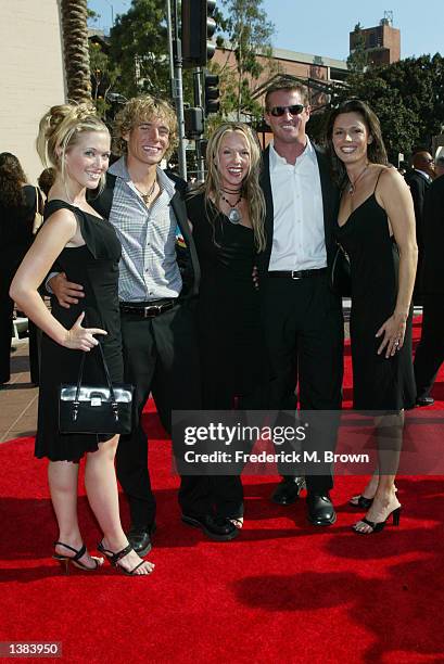 Survivor Marqueses contestants attend the 2002 Creative Arts Emmy Awards at the Shrine Auditorium on September 14, 2002 in Los Angeles, California.