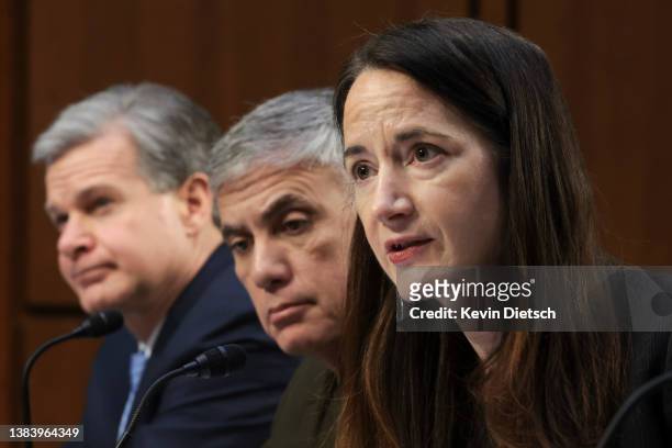 Federal Bureau of Investigation Director Christopher Wray, National Security Agency Director Gen. Paul Nakasone and Director of National Intelligence...