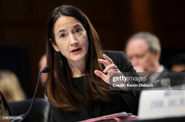 Director of National Intelligence Avril Haines testifies before the Senate Intelligence Committee on March 10, 2022 in Washington, DC. The committee...