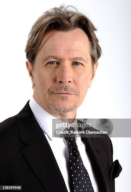 Actor Gary Oldman poses for a portrait during the 84th Academy Awards Nominations Luncheon at The Beverly Hilton hotel on February 6, 2012 in Beverly...