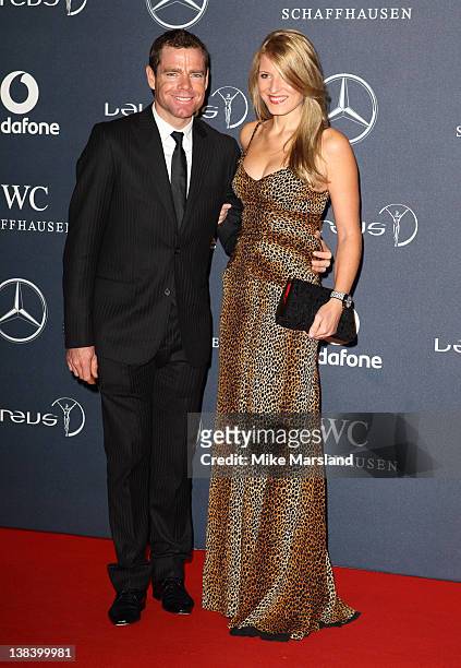 Evans his wife Chiara Passerini arrive the Laureus World... Fotografía de noticias - Getty Images