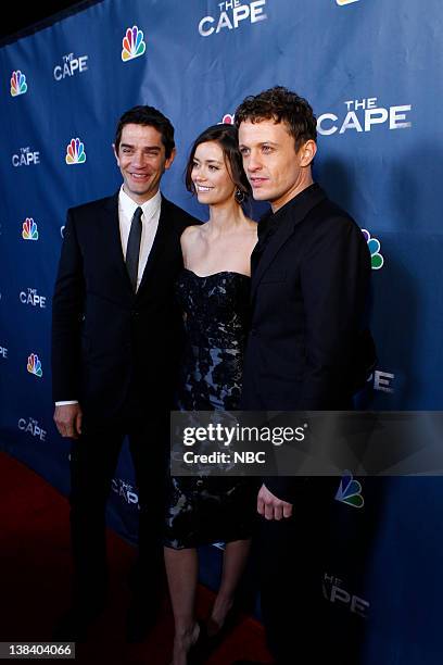 The Cape" Premiere Party -- Pictured: James Frain, Summer Glau, David Lyons