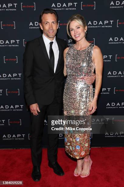 Andrew Shue and Amy Robach attend the 2022 ADAPT Leadership Awards at Cipriani 42nd Street on March 10, 2022 in New York City.