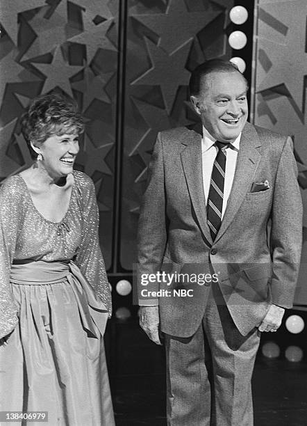 Pictured: Erma Bombeck, Bob Hope