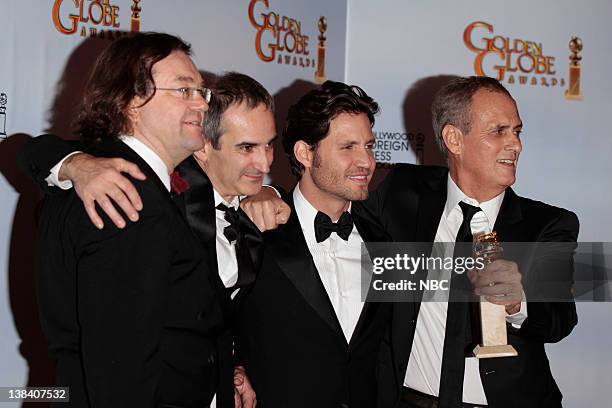 68th ANNUAL GOLDEN GLOBE AWARDS -- Pictured: Winner of Best mini-Series or Motion Picture Made for Television for "Carlos" producer Jens Meurer,...