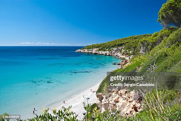 binigaus beach - islas baleares fotografías e imágenes de stock