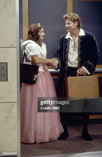The Mask" Episode 3 -- Aired 10/27/98 -- Pictured: Laura San Giacomo as Maya Gallo, Mark Dobies as Prince Charming