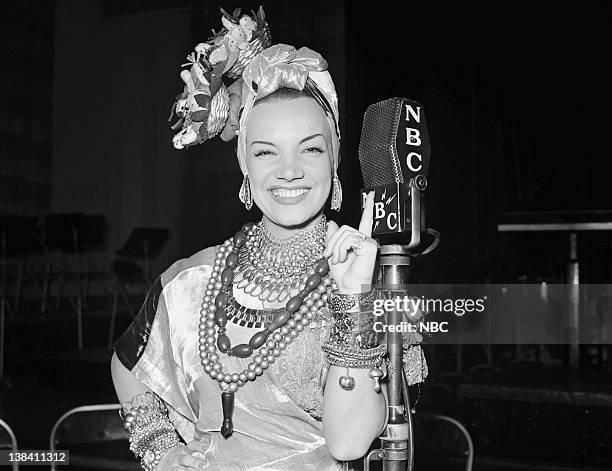 Pictured: Singer Carmen Miranda in 1939