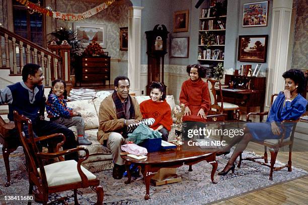 Father's Day" Episode 13 -- Air Date -- Pictured: Malcolm-Jamal Warner as Theodore 'Theo' Huxtable, Keshia Knight Pulliam as Rudy Huxtable, Bill...