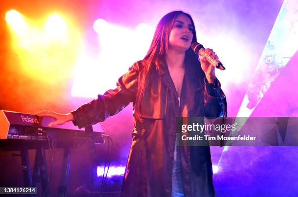 Singer JoJo performs at The Scoot Inn as SXSW 2022 prepares to kick off on March 10, 2022 in Austin, Texas.
