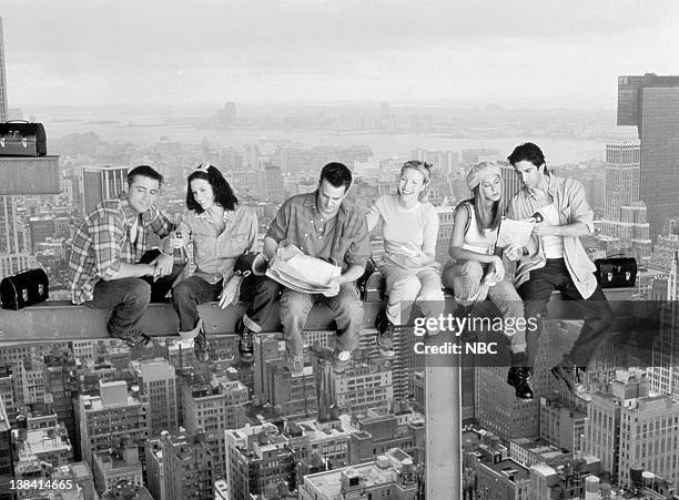 Matt LeBlanc as Joey Tribbiani, Courteney Cox Arquette as Monica Geller, Matthew Perry as Chandler Bing, Lisa Kudrow as Phoebe Buffay, Jennifer...