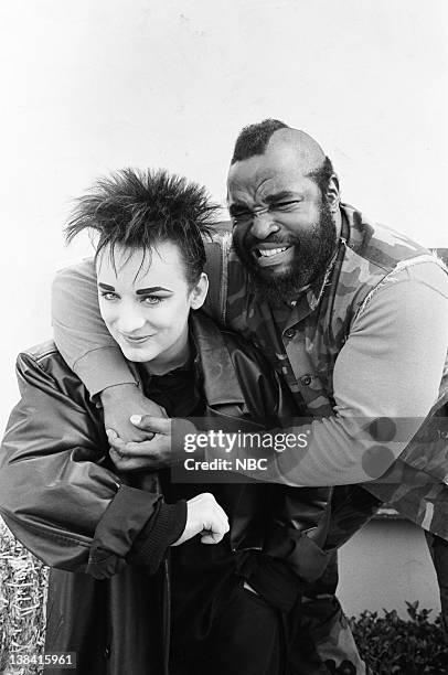 Cowboy George" Episode 16 -- Pictured: Boy George as Himself, Mr. T as B.A. Baracus