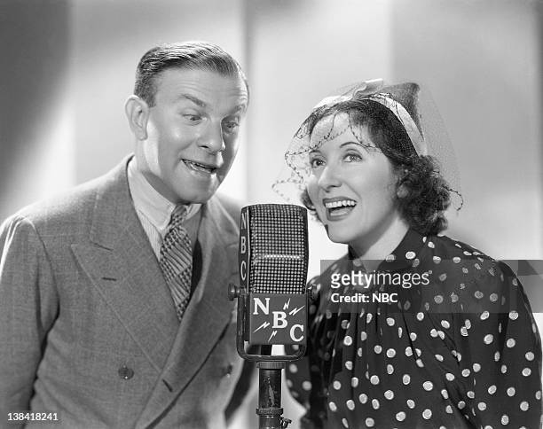 Pictured: Husband and wife comedy duo George Burns, Gracie Allen in 1938
