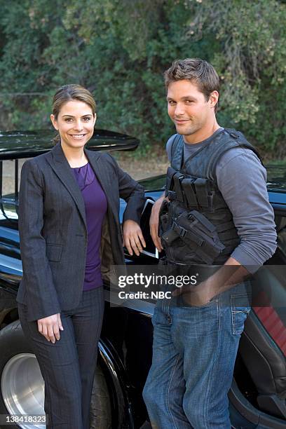 Fly by Knight" Episode 116 -- Pictured: Maria Menounos as Jessie Renning, Justin Bruening as Mike Traceur