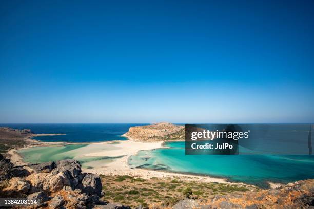 balos lagoon - balos lagoon stock pictures, royalty-free photos & images