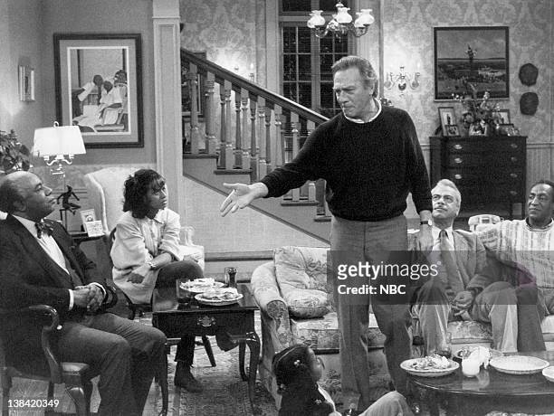 Shakespeare" Air date -- Pictured: Roscoe Lee Browne as Dr. Barnabus Foster, Tempestt Bledsoe as Vanessa Huxtable, Christopher Plummer as Jonathan...