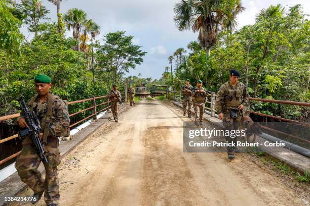 Guyanese Space Center. The French legionnaires patrol the immense space domain on foot, in quads, in tracked vehicles , or in kayaks on the site's...