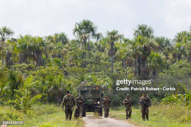Guyanese Space Center. The French legionnaires patrol the immense space domain on foot, in quads, in tracked vehicles , or in kayaks on the site's...