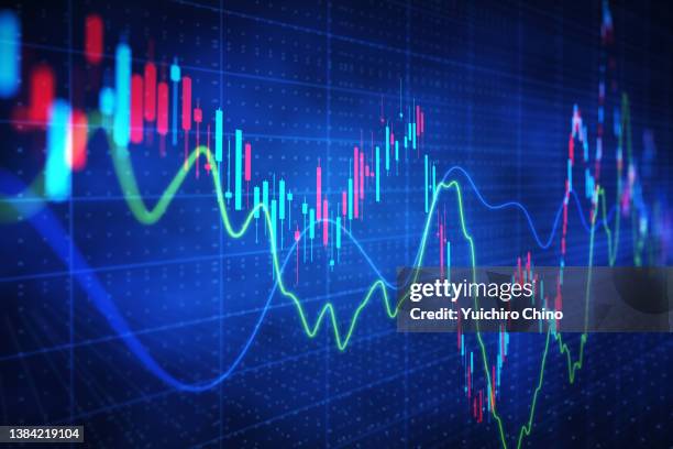 stock trading - chart foto e immagini stock