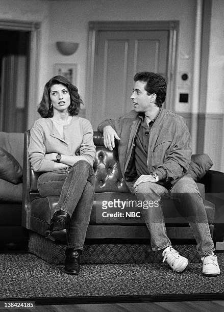 The Ex-Girlfriend" Episode 1 -- Pictured: Tracy Kolis as Marlene, Jerry Seinfeld as Jerry Seinfeld