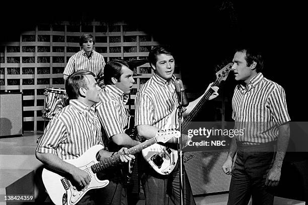 Aired -- Pictured: The Beach Boys Al Jardine, Dennis Wilson , Carl Wilson, Brian WIlson, Mike Love