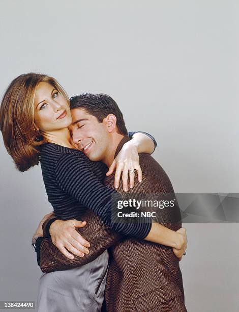 Jennifer Aniston as Rachel Green, David Schwimmer as Ross Geller