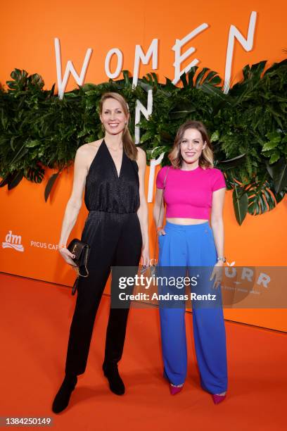 Christine Langner and Jule Gölsdorf attend the Women On Top Awards at 20° Restobar on March 10, 2022 in Duesseldorf, Germany.