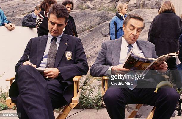 Precious" Episode 7 -- Air Date -- Pictured: Chris Noth as Detective Mike Logan, Jerry Orbach as Detective Lennie Briscoe