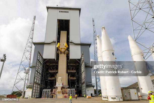 Guiana Space Center. The launch pad for the future Ariane 6 launcher has just been completed. The first flight is scheduled for the end of 2022. The...