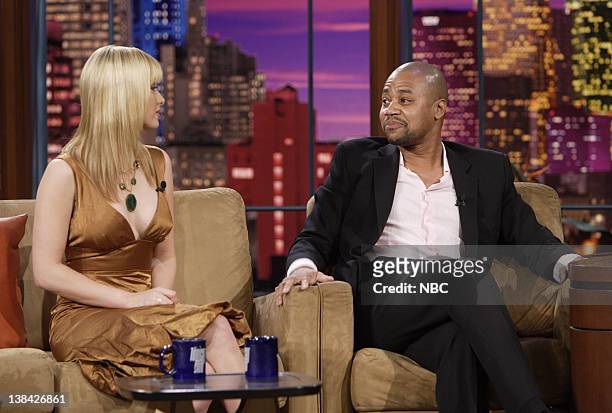 Episode 3302 -- Pictured: Miss USA Tara Conner and actor Cuba Gooding Jr. During an interview on February 2, 2007