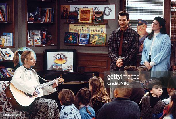 The One After the Superbowl" Episode 12 -- Pictured: Lisa Kudrow as Phoebe Buffay, Chris Isaak as Rob Donnen