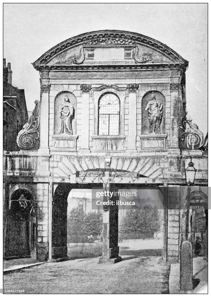 Antique travel photographs of London: Old Temple Bar